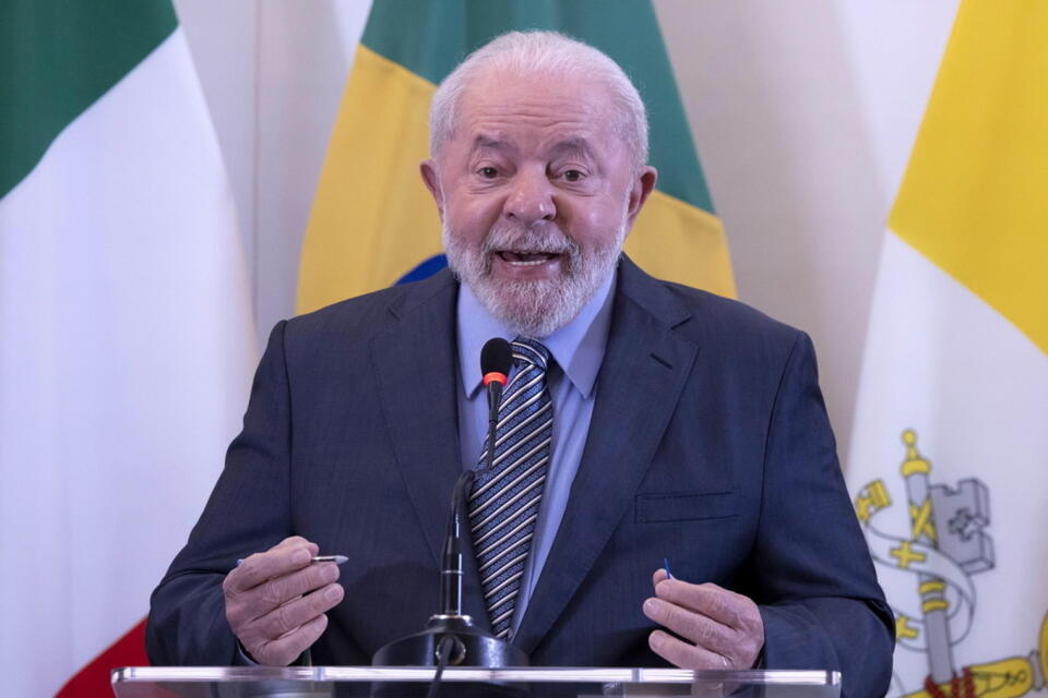 prezydent Brazylii Luiz Inacio Lula da Silva we Włoszech / autor:  	PAP/EPA/MASSIMO PERCOSSI