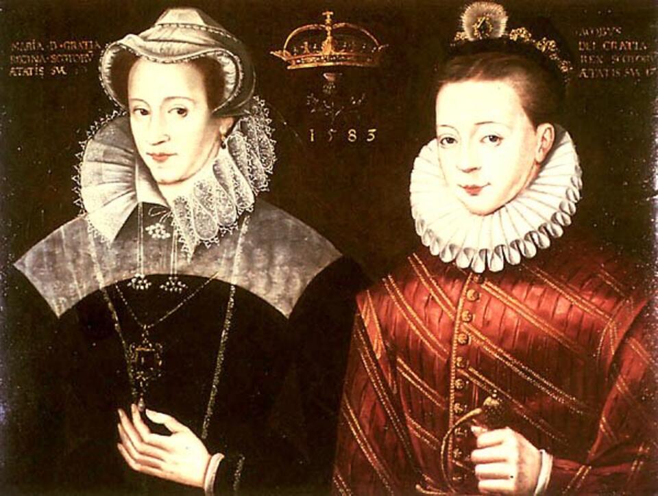 Maria Stuart z synem Jakubem