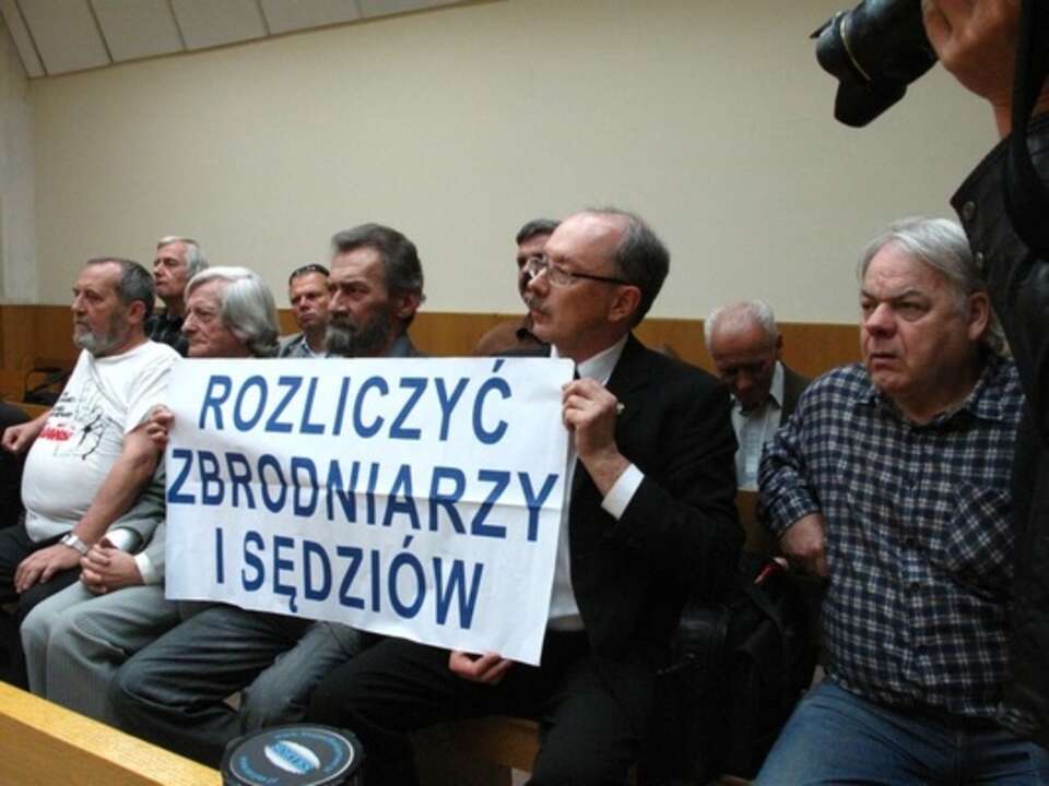 Adam Słomka na jednym z procesów ws. zbrodni komunistycznych, Fot. wPolityce.pl