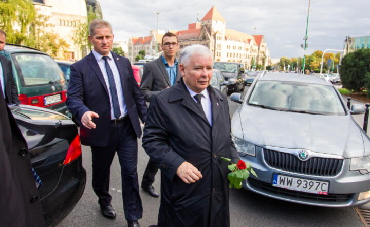 Prezes PiS Jarosław Kaczyński w Poznaniu, fot. PAP/Paweł Jaskółka 