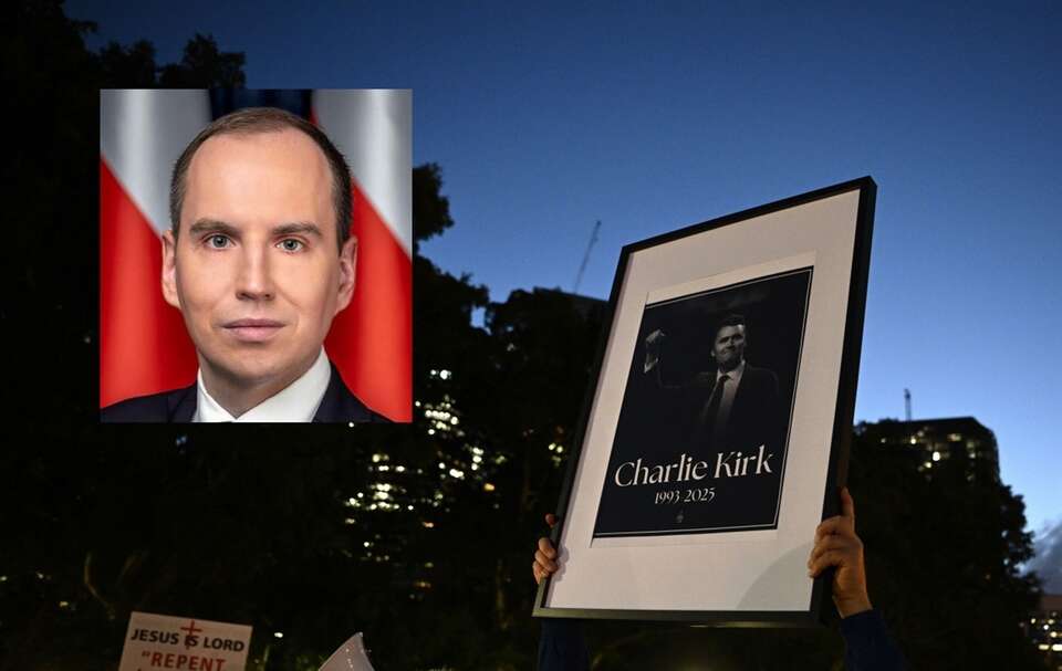 Adam Andruszkiewicz  / reakcje po zabójstwie Charliego Kirka / autor: prezydent.pl ///  EPA/DAN HIMBRECHTS AUSTRALIA AND NEW ZEALAND OUT Dostawca: PAP/EPA.