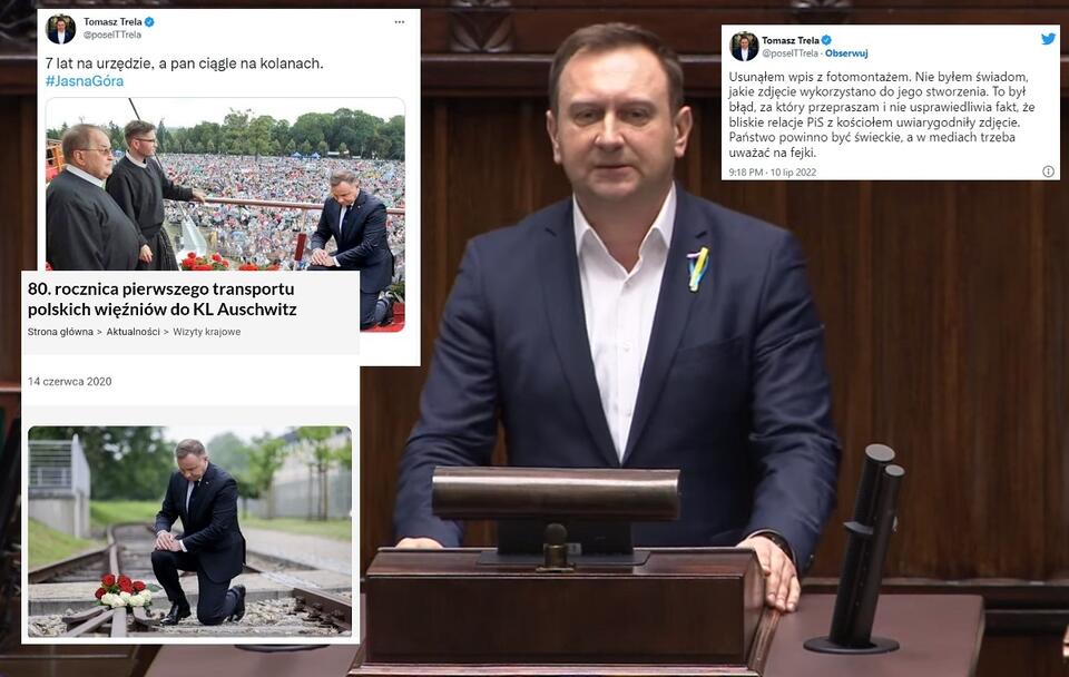 Poseł Lewicy Tomasz Trela / autor: YoTube/Sejm RP; Twitter