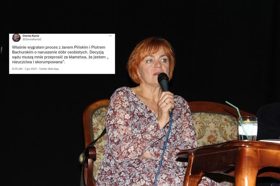 Dorota Kania na spotkaniu promocyjnym swojej książki "Gry tajnych służb" (2015) / autor: Fratria/TT