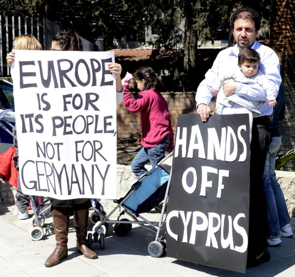 Protesty na Cyprze. Fot. PAP/EPA