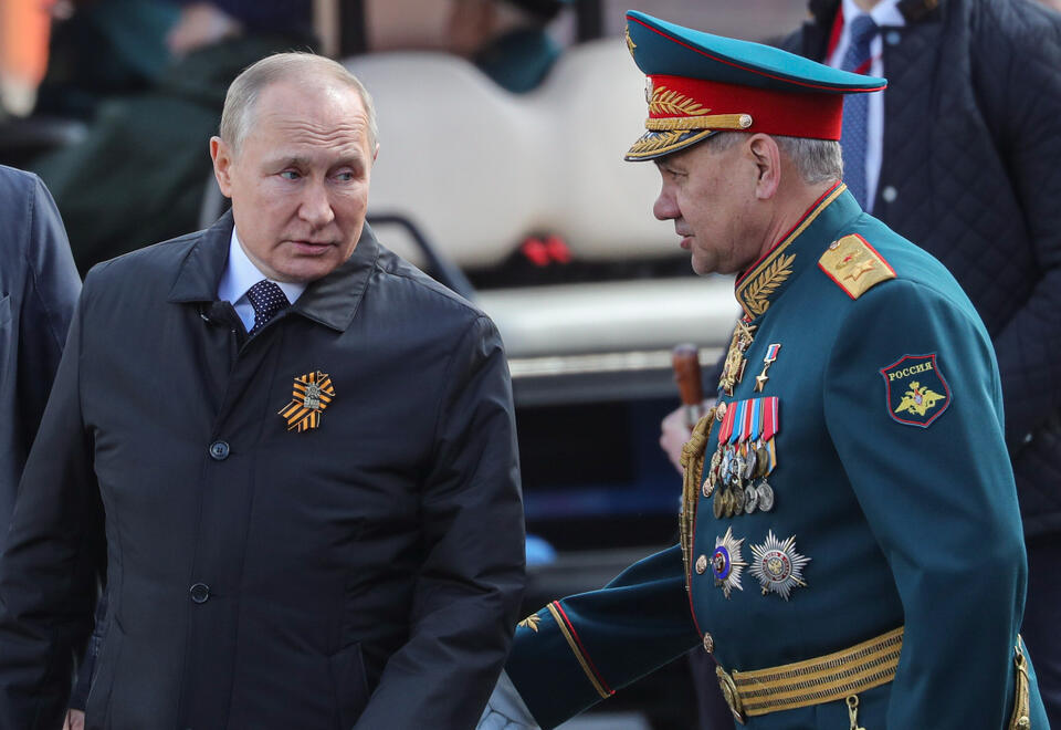 Władimir Putin i Sergiej Szojgu. / autor: PAP/EPA