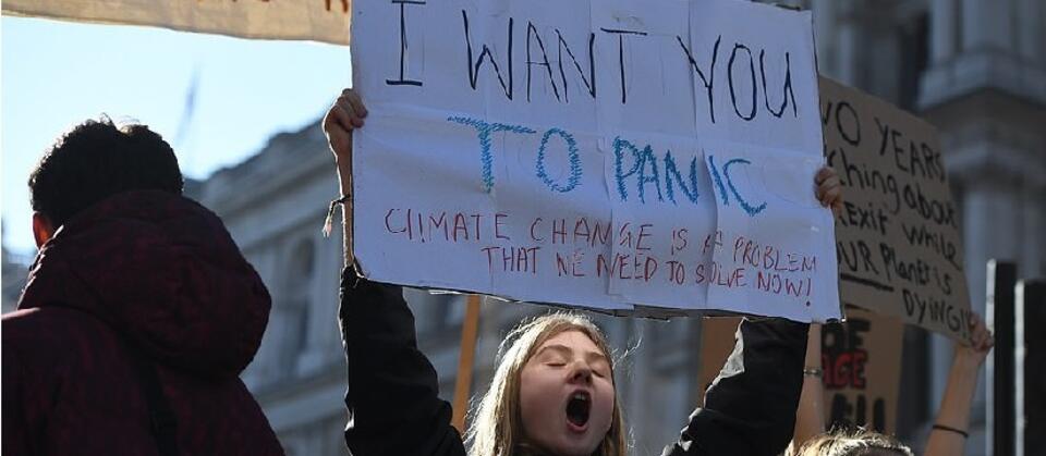 Protest klimatyczny w Wielkiej Brytanii / autor: PAP/epa