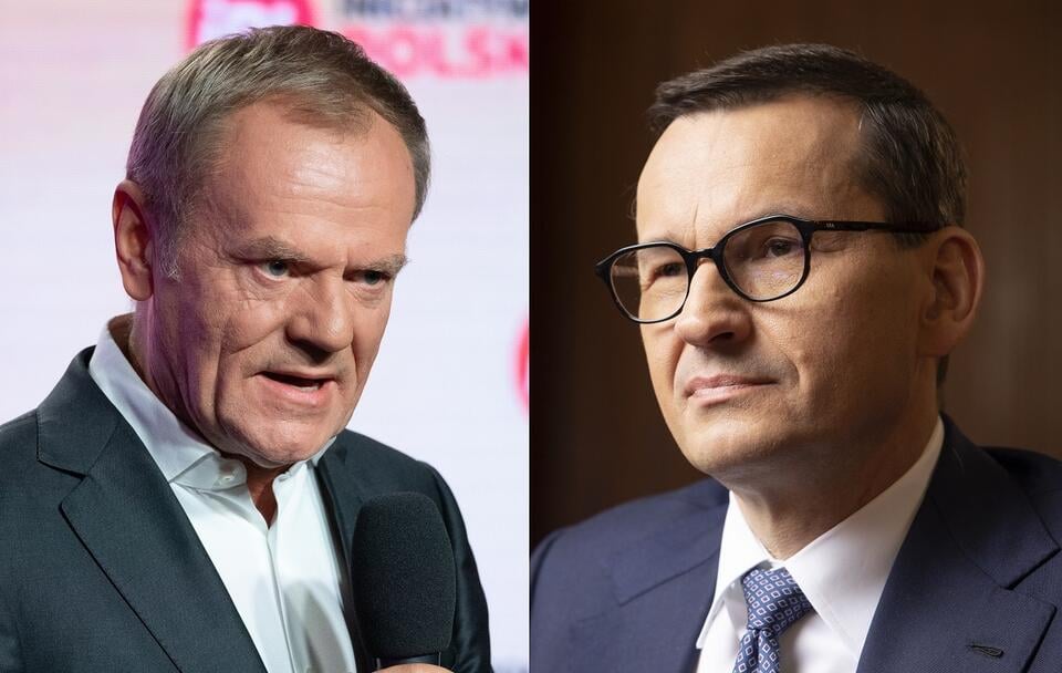 Donald Tusk i Mateusz Morawiecki / autor: Fratria