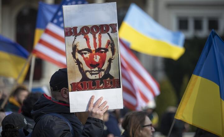 Demonstracja w Warszawie przeciw agresji Rosji na Ukrainę, 3 marca 2022 / autor: Fratria/Andrzej Wiktor