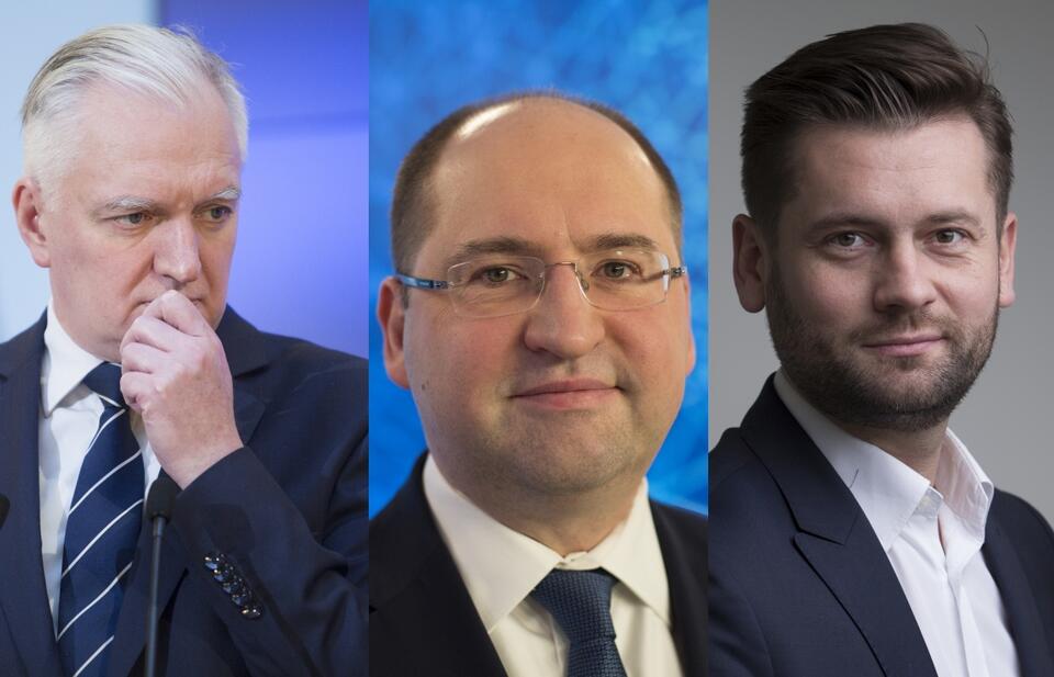 Jarosław Gowin, Adam Bielan i Kamil Bortniczuk / autor: Fratria