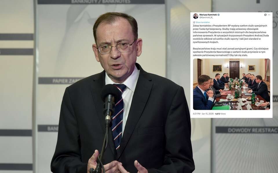 B. szef MSWiA Mariusz Kamiński / autor: Fratria