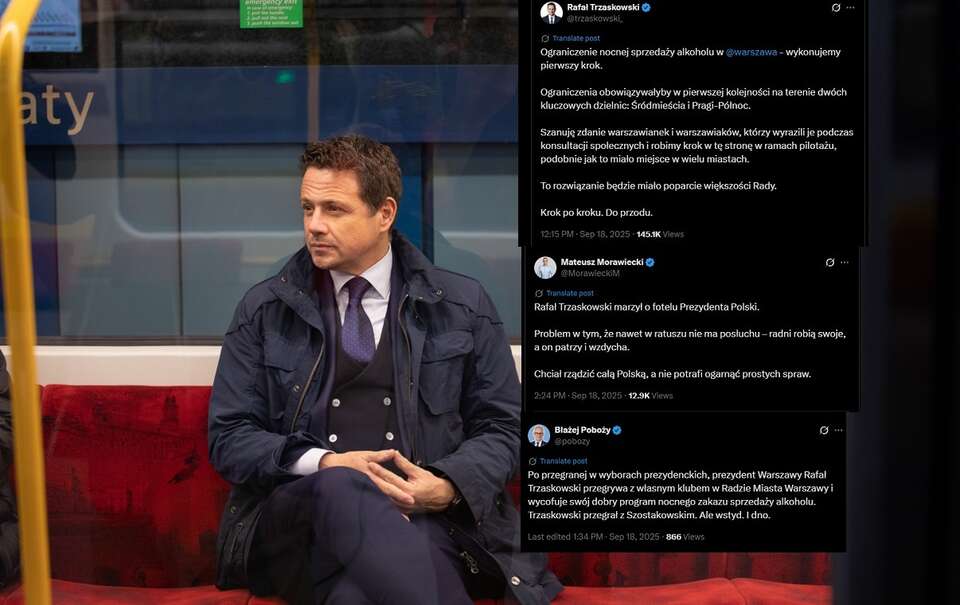 Prezydent Warszawy Rafał Trzaskowski / autor: Fratria 