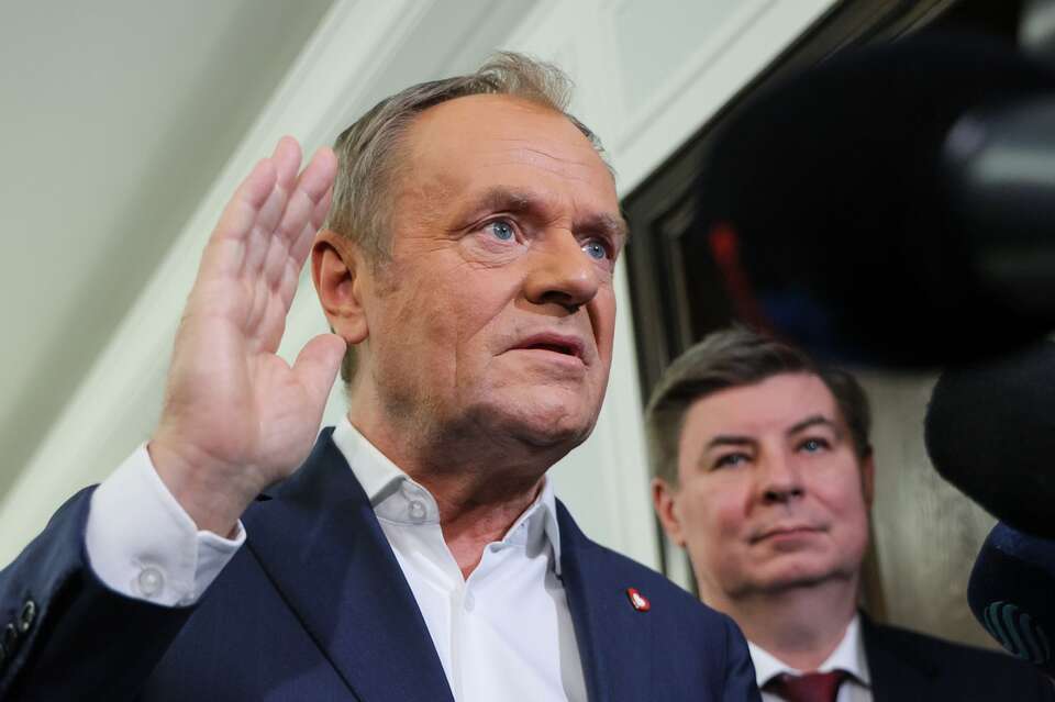 Donald Tusk przed posiedzeniem Rady Ministrów / autor: PAP/Paweł Supernak