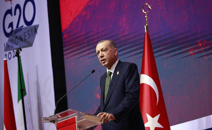 Recep Tayyip Erdogan na szczycie G 20 / autor: PAP/EPA