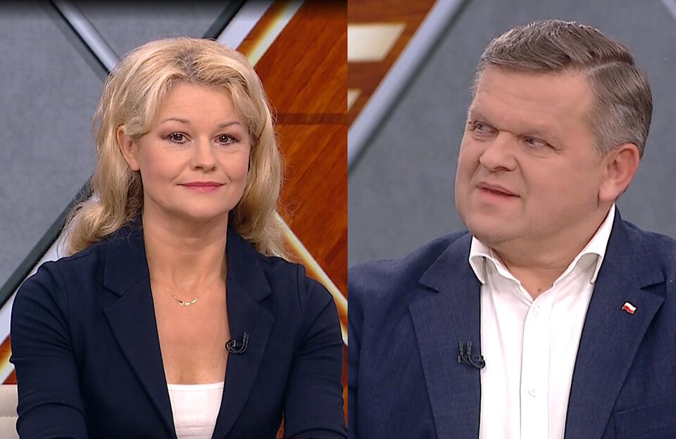 Karolina Pawliczak, Wojciech Skurkiewicz  / autor: Screenshot TVP Info 