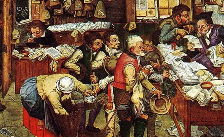 Pieter Brueghel (młodszy): Płatność dziesięciny