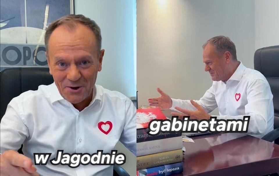 Nagranie lidera PO Donalda Tuska / autor: Printscreen X: @donaldtusk