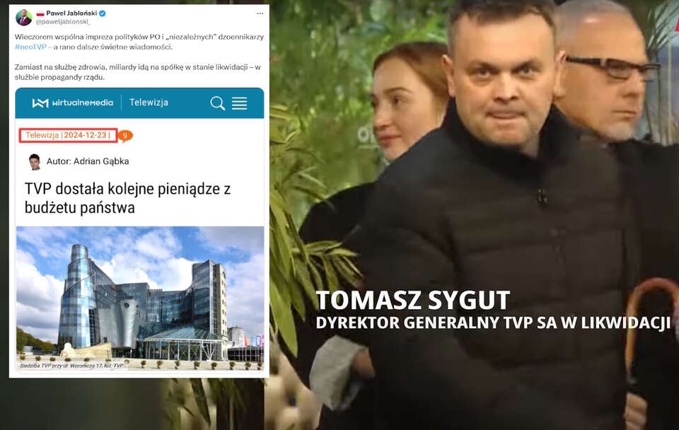 Tomasz Sygut, dyrektor generalny TVP S.A. w Likwidacji   / autor: Telewizja wPolsce24