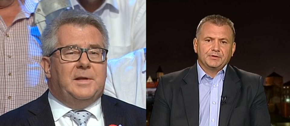 Ryszard Czarnecki, Waldemar Żurek w 'Studio Polska' / autor: wPolityce.pl/TVP Info