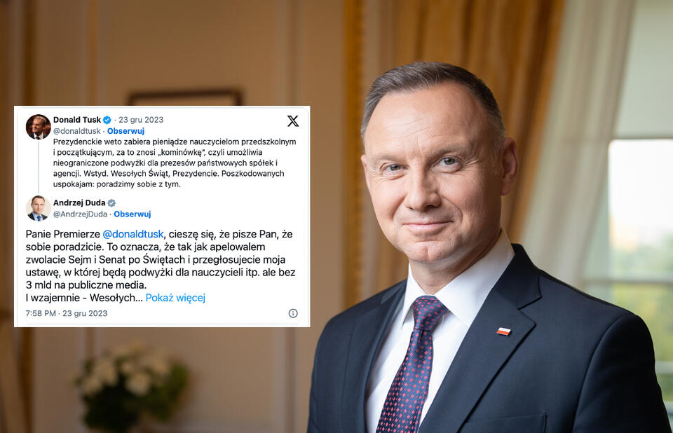 Prezydent Andrzej Duda / autor: Fratria/X