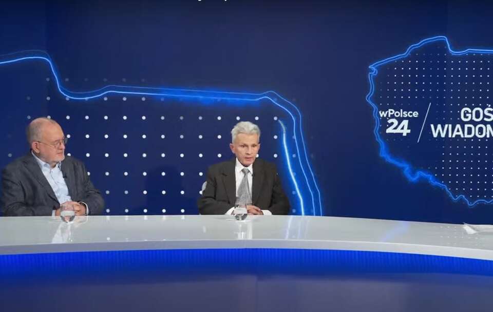 Dr Tomasz Żukowski i prof. Henryk Domański / autor: screenshot Telewizja wPolsce24