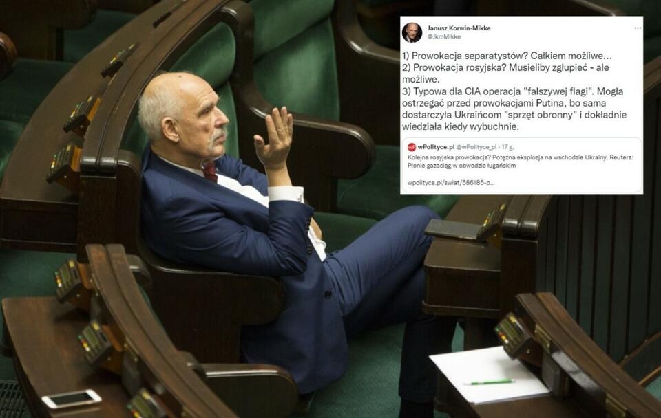 Śmiała teza! Korwin-Mikke o wybuch w Ługańsku oskarża CIA?