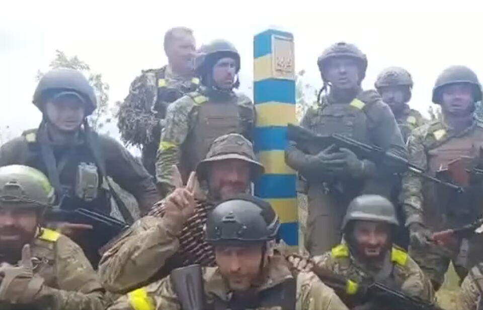 Ukraińscy żołnierze dotarli do granicy z Rosją / autor: Facebook Олег Синєгубов