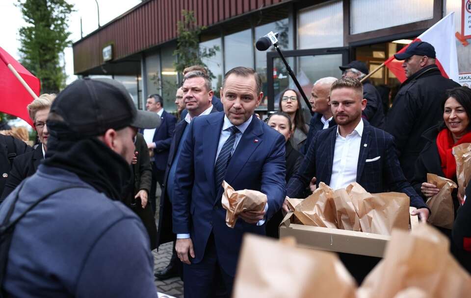 Karol Nawrocki w Mysłowicach / autor: PAP/Jarek Praszkiewicz