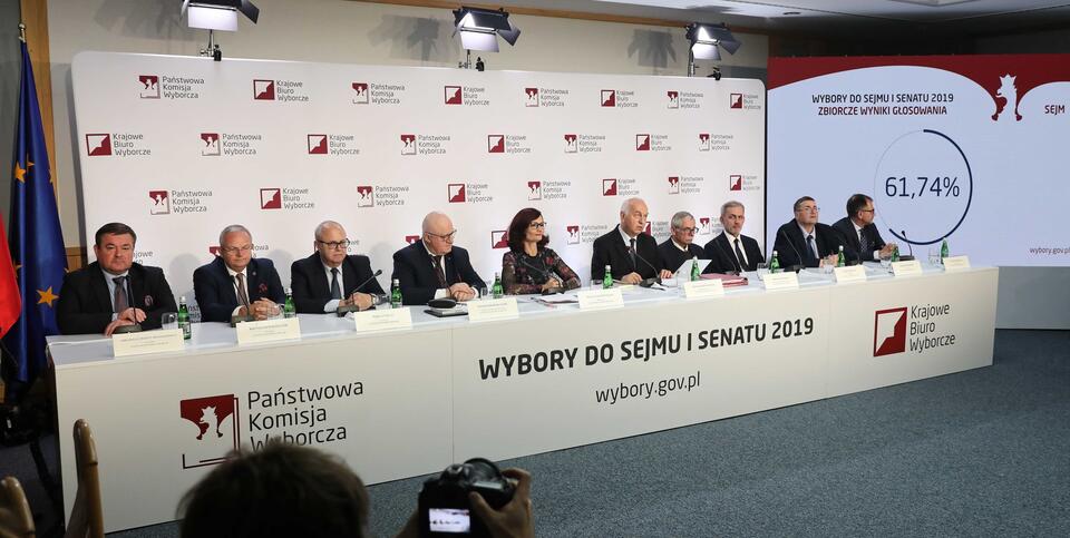 The State Election Commission is announcing the full results of the parliamentary elections / autor: PAP/Tomasz Gzell