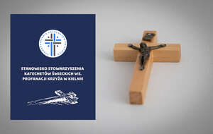 Stanowisko Stowarzyszenia Katechetów Świeckich ws. zdarzenia w Kielnie. "Wyrzucenie krzyża było działaniem antypedagogicznym" / autor: Fratria/X