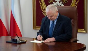 Uroczyste podpisanie banknotu "Lech Kaczyński. Warto być Polakiem"