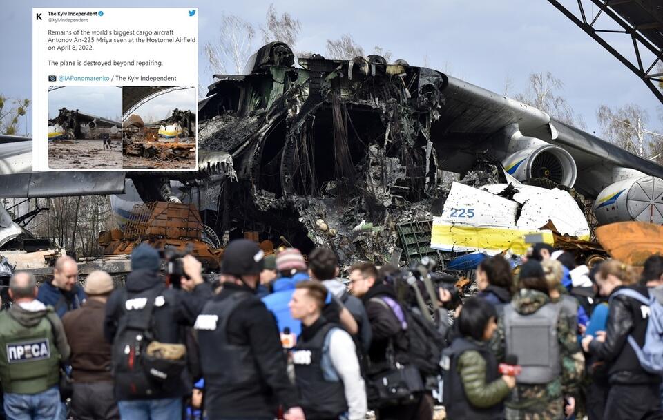 Przygnębiające zdjęcia! Antonov An-225 całkowicie zniszczony