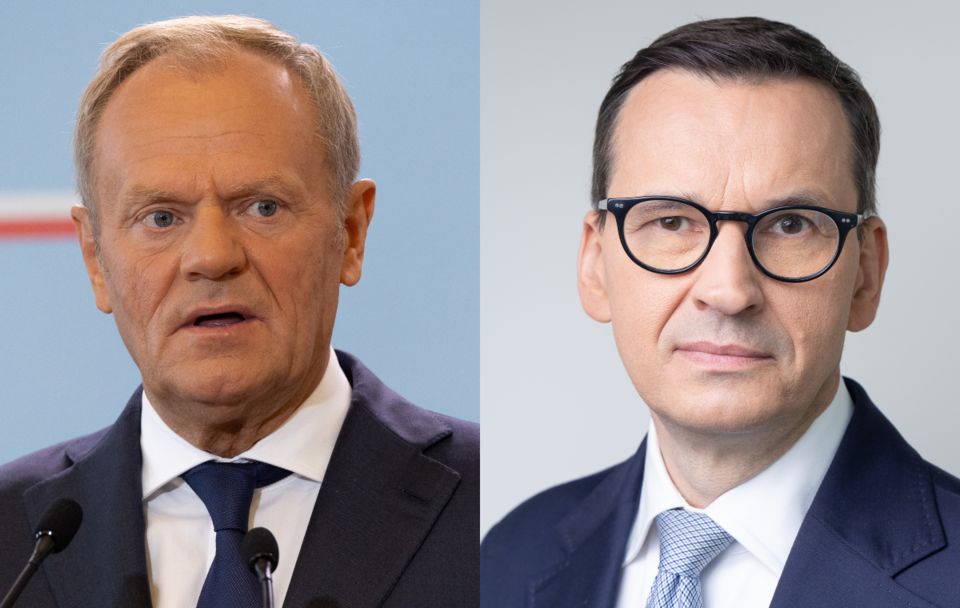 Donald Tusk i Mateusz Morawiecki / autor: Fratria