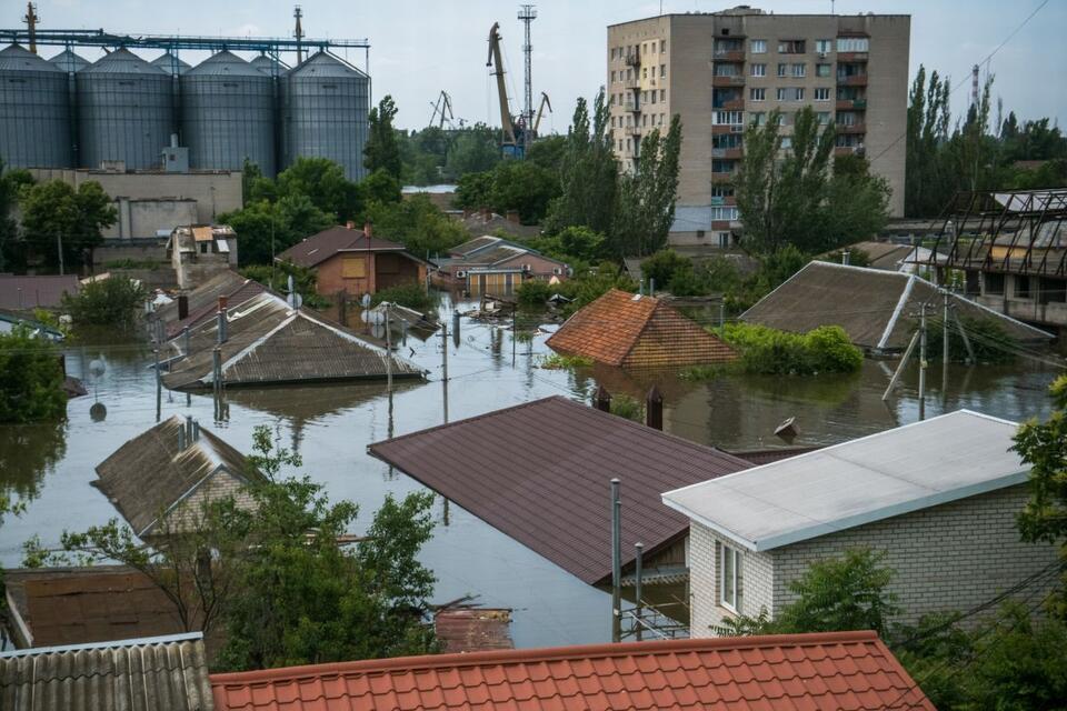 Zalany Chersoń / autor: PAP