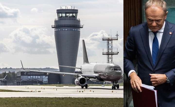 PAŻP na skutek bierności rządu Donalda Tuska jest zagrożona utratą płynności finansowej. NZ. wieża kontroli lotniska Katowice-Pyrzowice / autor: materiały prasowe PAŻP / Fratria / Andrzej Wiktor