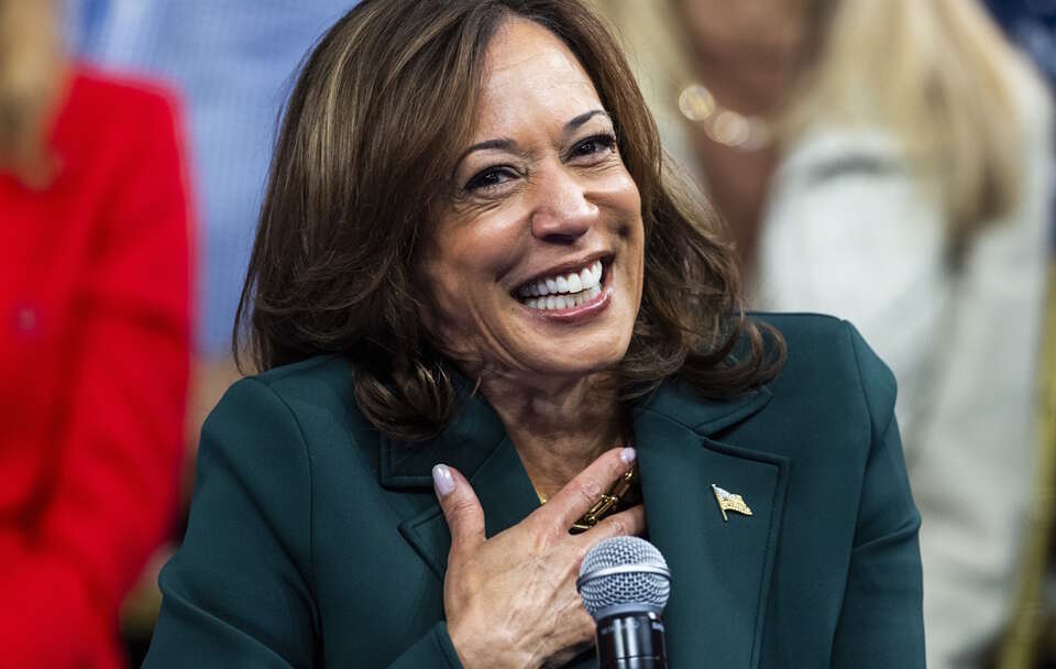 Kamala Harris / autor: PAP/EPA/JIM LO SCALZO