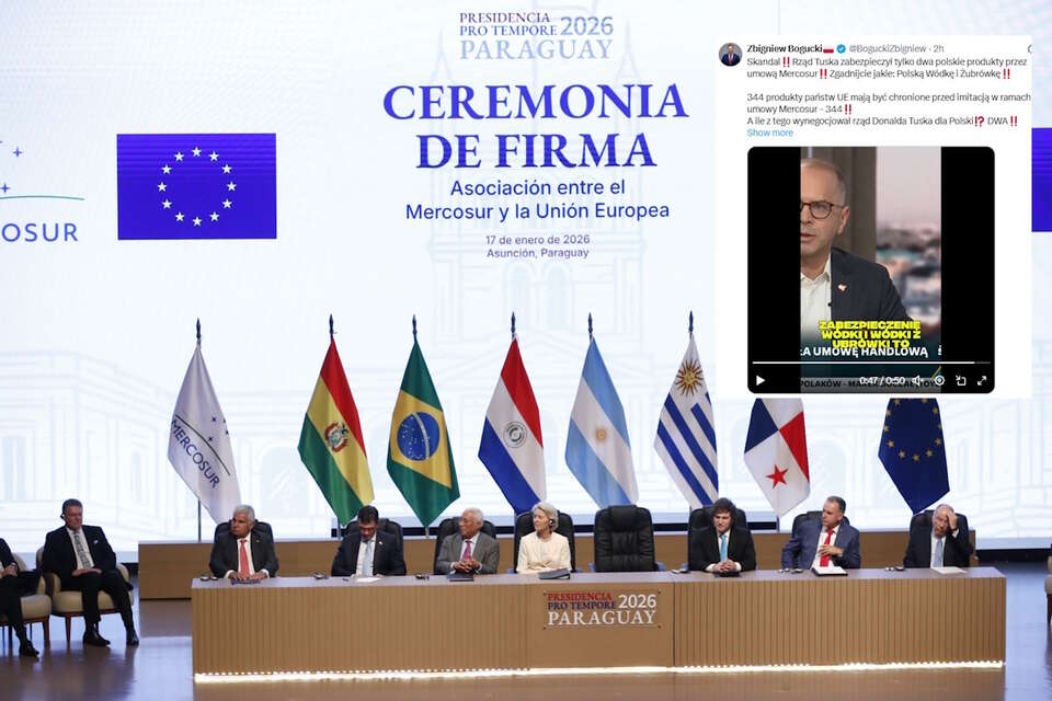 Co polskiego chronimy w ramach Mercosur? "Wódkę i Żubrówkę"