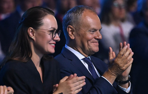 premier Ukrainy Julia Swyrydenko i premier Donald Tusk / autor:  PAP/Adam Warżawa