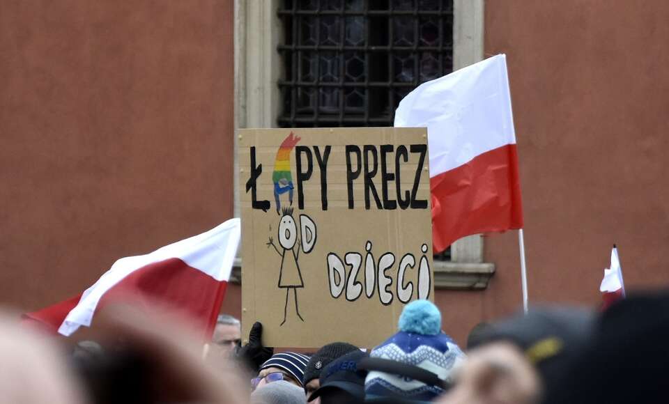 Zdj. ilustracyjne - Protest  "TAK dla edukacji, NIE dla deprawacji”, grudzień 2024 / autor: Fratria