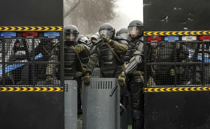 Zamieszki w Ałmacie na początku stycznia / autor: PAP/EPA