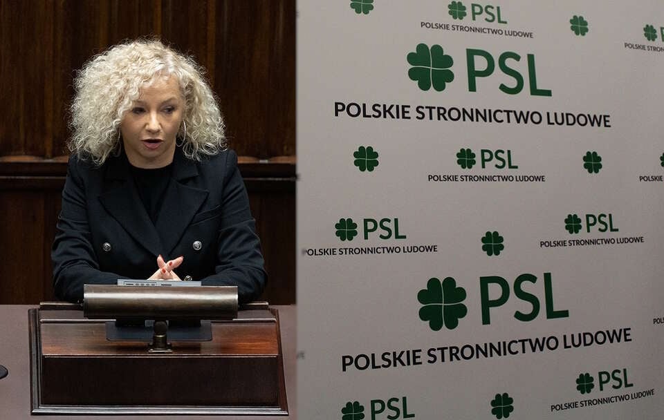 Minister ds. równości Katarzyna Kotula (Lewica), logo PSL / autor: Fratria