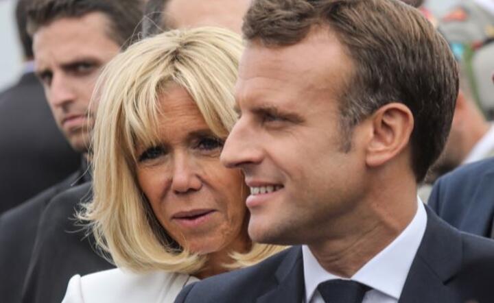 Brigitte Macron i Emmanuel Macron / autor: PAP/EPA/LUDOVIC MARIN / POOL