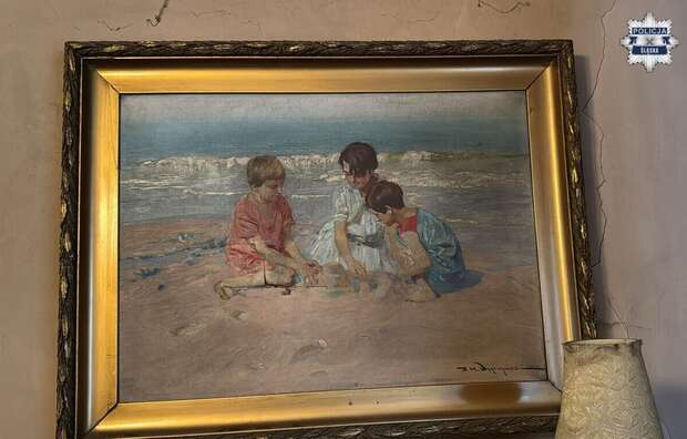 Obraz „Dzieci nad wodą” / autor: Policja Śląska