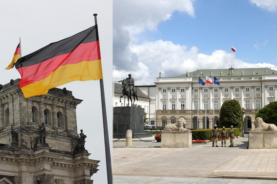 Flaga Niemiec / Pałac Prezydencki / autor: Pixabay; Fratria