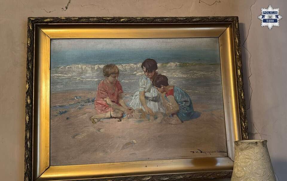 Obraz „Dzieci nad wodą” / autor: Policja Śląska