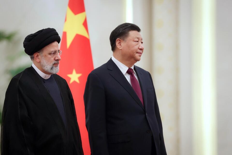 Ebrahim Raisi i Xi Jinping  / autor: PAP/EPA
