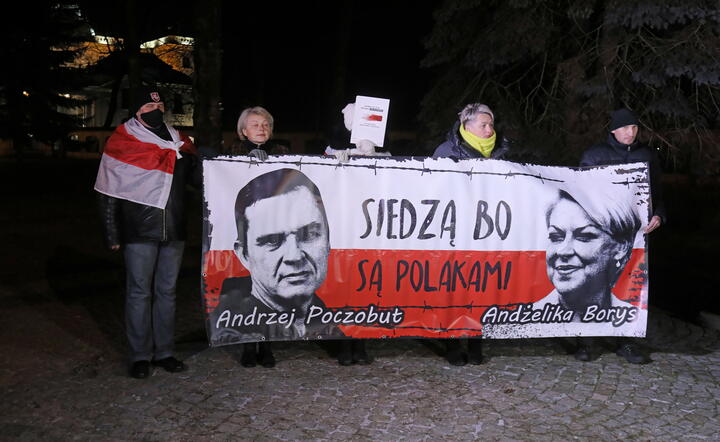 Białystok. Odbyła się akcja solidarności z Polakami na Białorusi