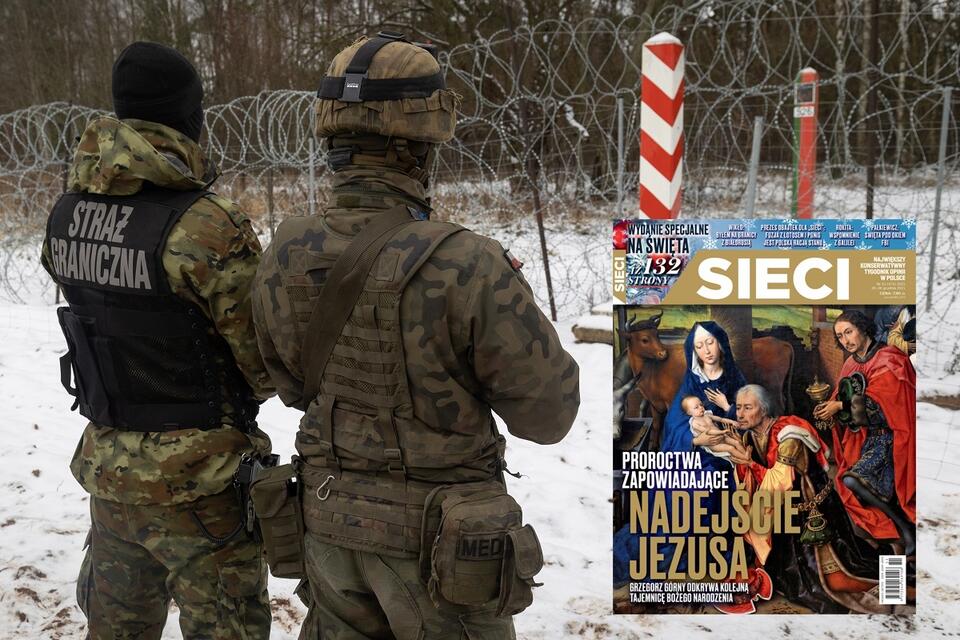 Granica polsko-białoruska - pozostałości po obozie migrantów w Usnarzu G. / autor: Fratria/Sieci