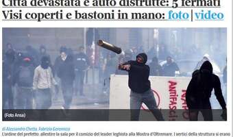 W Neapolu starcia policji z przeciwnikami antyimigracyjnej Ligi Północnej