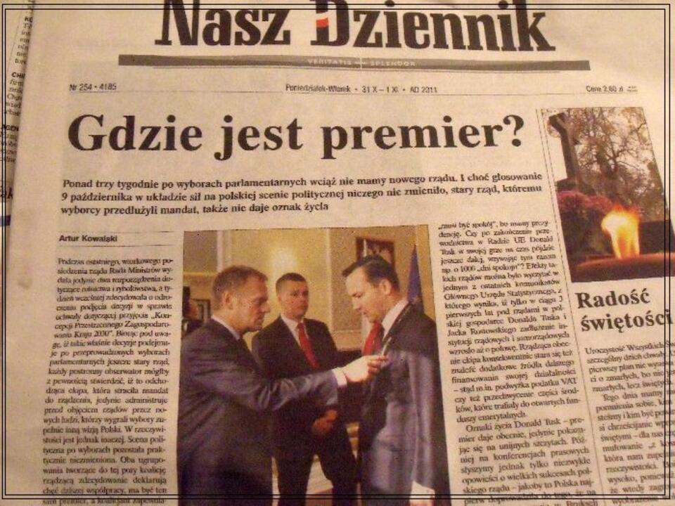 Nasz Dziennik Gdzie Jest Premier Oznaki życia Tusk Daje Obecnie Jedynie Pokazując Się Na 1215