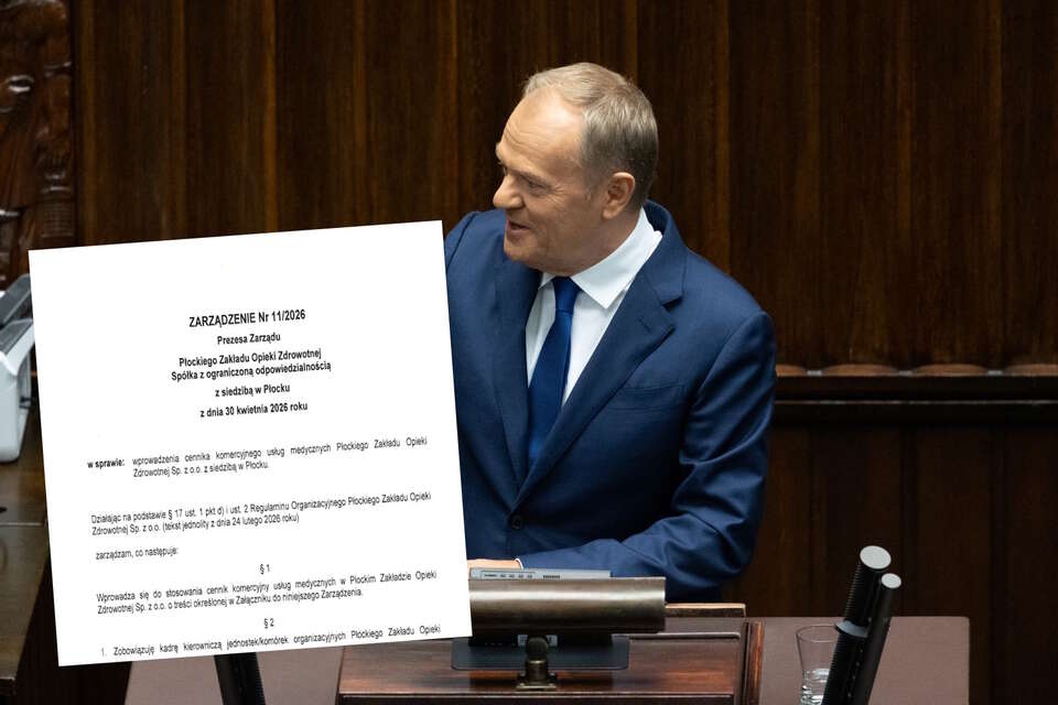 Rząd Tuska po cichu prywatyzuje służbę zdrowia / autor: Fratria/screen Płocki ZOZ
